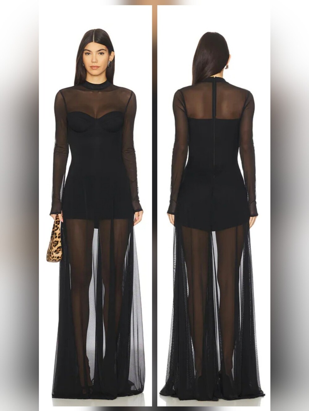 NWOT- OW Collection Kya Maxi Dress in Black Sz L
